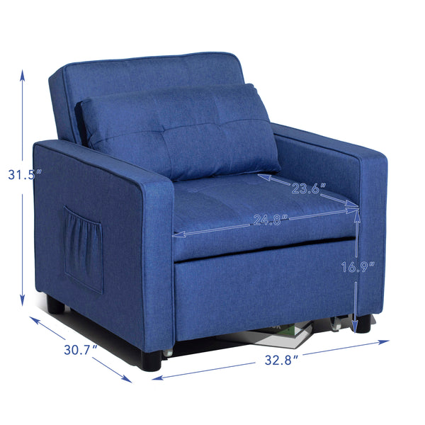 Versatile sofa chair bed