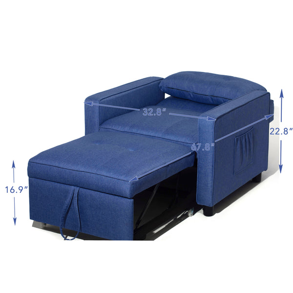 Versatile sofa chair bed