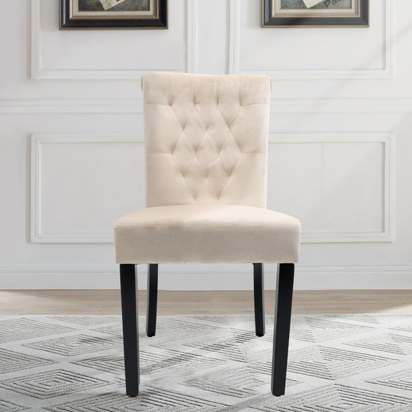 Waytrim 2PCS Dutch Velvet Dining Chair