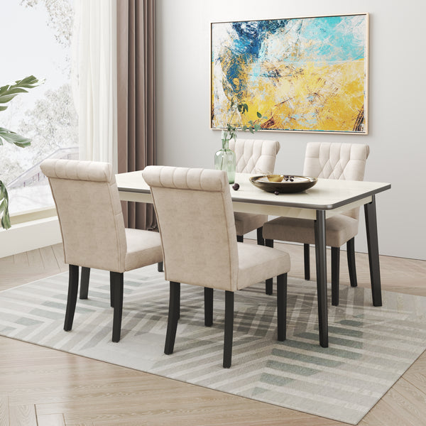 Waytrim 2PCS Dutch Velvet Dining Chair