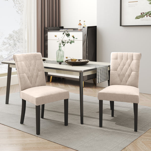 Waytrim 2PCS Dutch Velvet Dining Chair