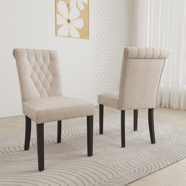 Waytrim 2PCS Dutch Velvet Dining Chair