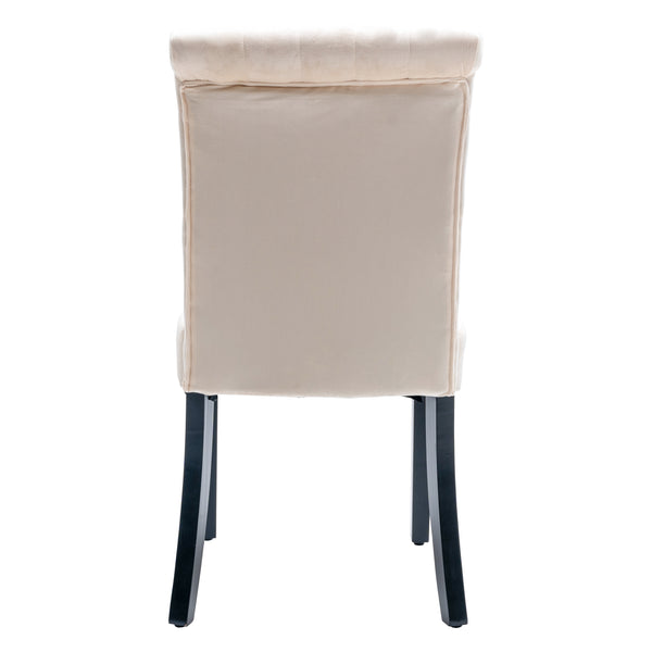 Waytrim 2PCS Dutch Velvet Dining Chair