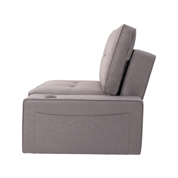 Adjustable backrest folding technical fabric three-in-one sofa bed chair