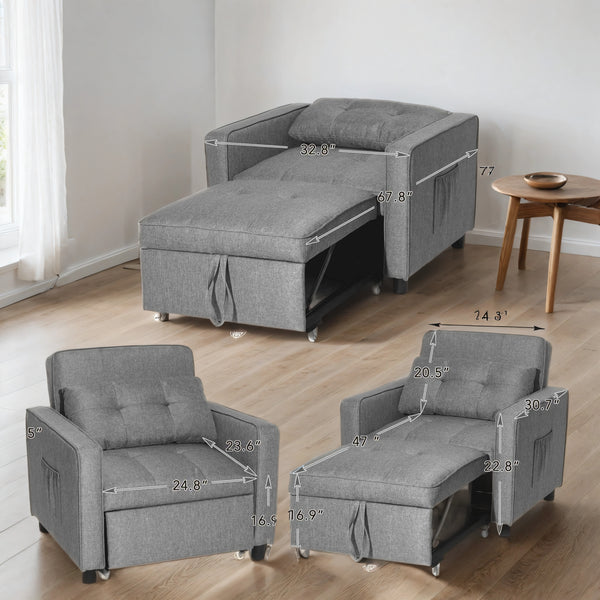 Versatile sofa chair bed