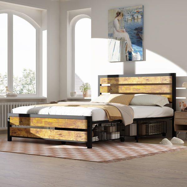 Storage metal bed