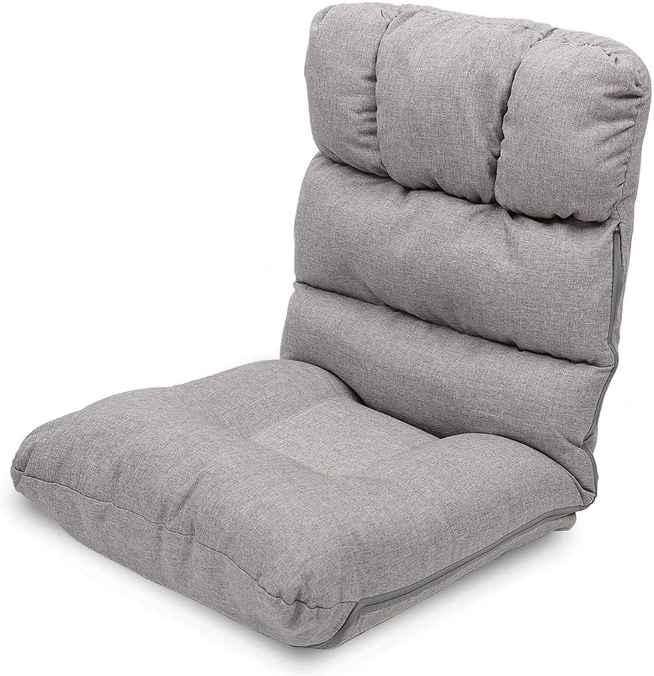 Indoor Adjustable Folding Padded Floor Chair, Padded Kids Gaming Sofa