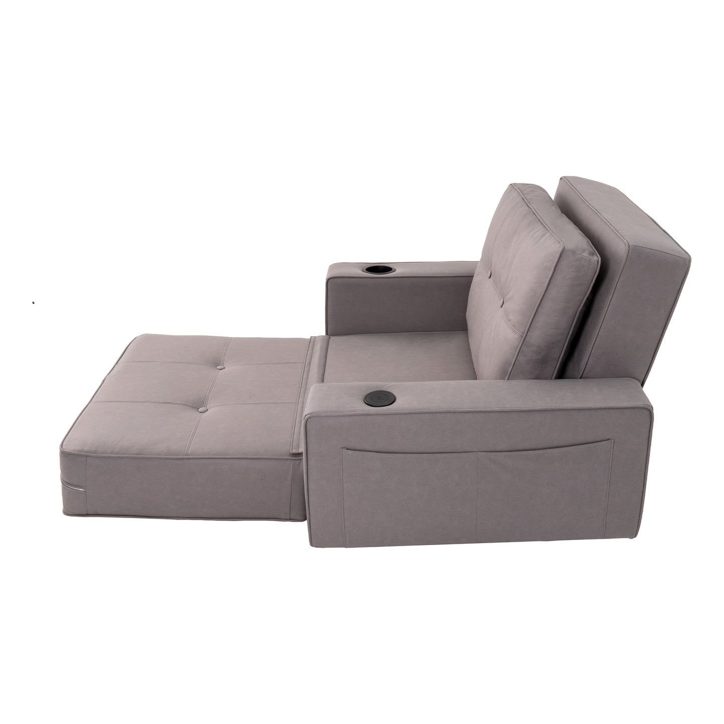 Adjustable backrest folding technical fabric three-in-one sofa bed chair
