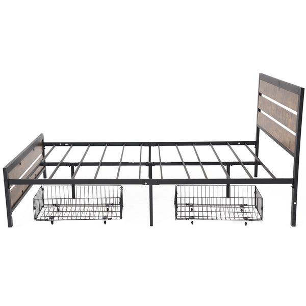 Storage metal bed