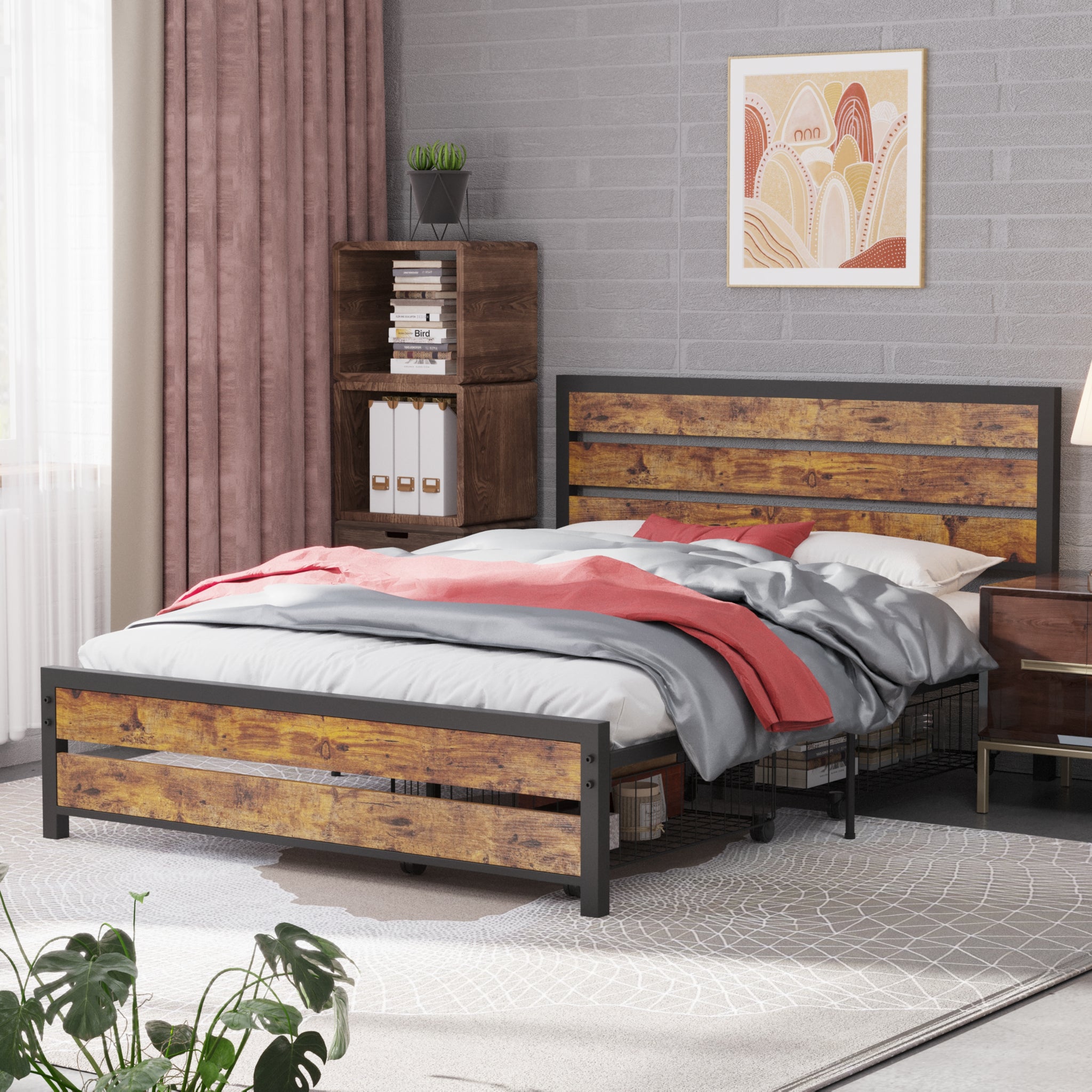 Storage metal bed