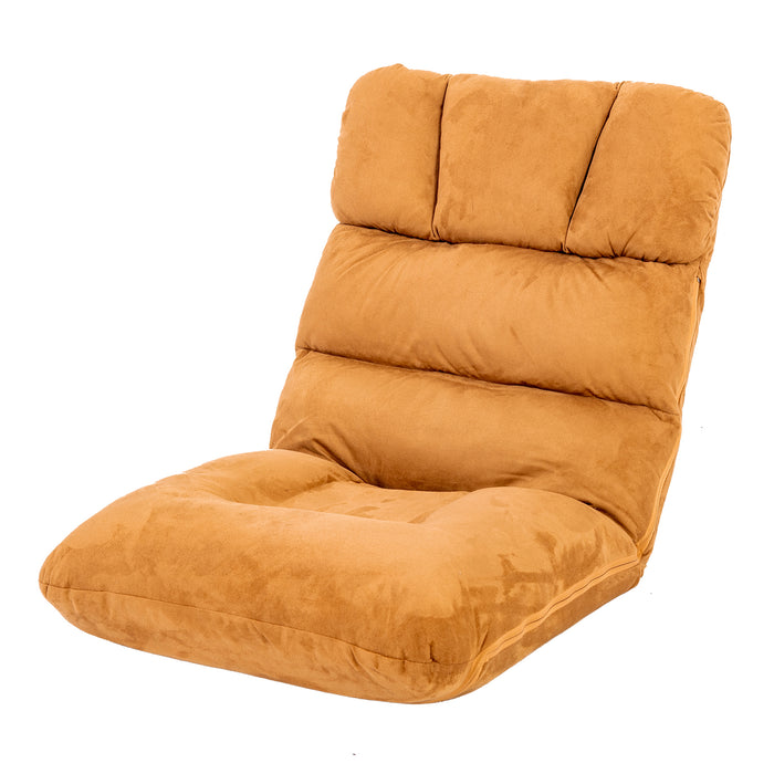 Memory Foam Floor Chair, Comfortable Back Support Lazy Sofa, Comfy